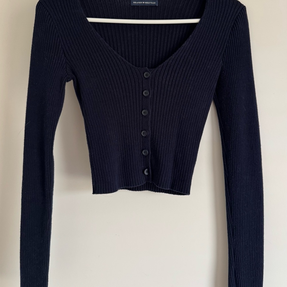 Brandy Melville Navy Cardigan Top